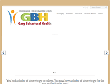 Tablet Screenshot of gargbehavioralhealth.com